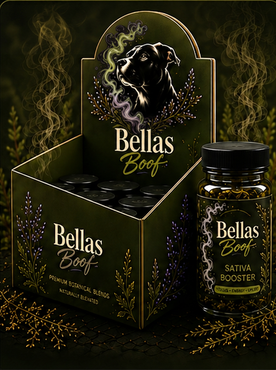 Sativa Booster — Focus · Energy · Uplift — Bellas Boof botanical blend